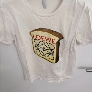 Loewe White and Brown Graphic Short Sleeve Tee